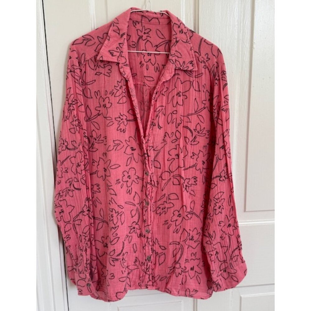 Bella Dahl Pink Coverup, Size Medium